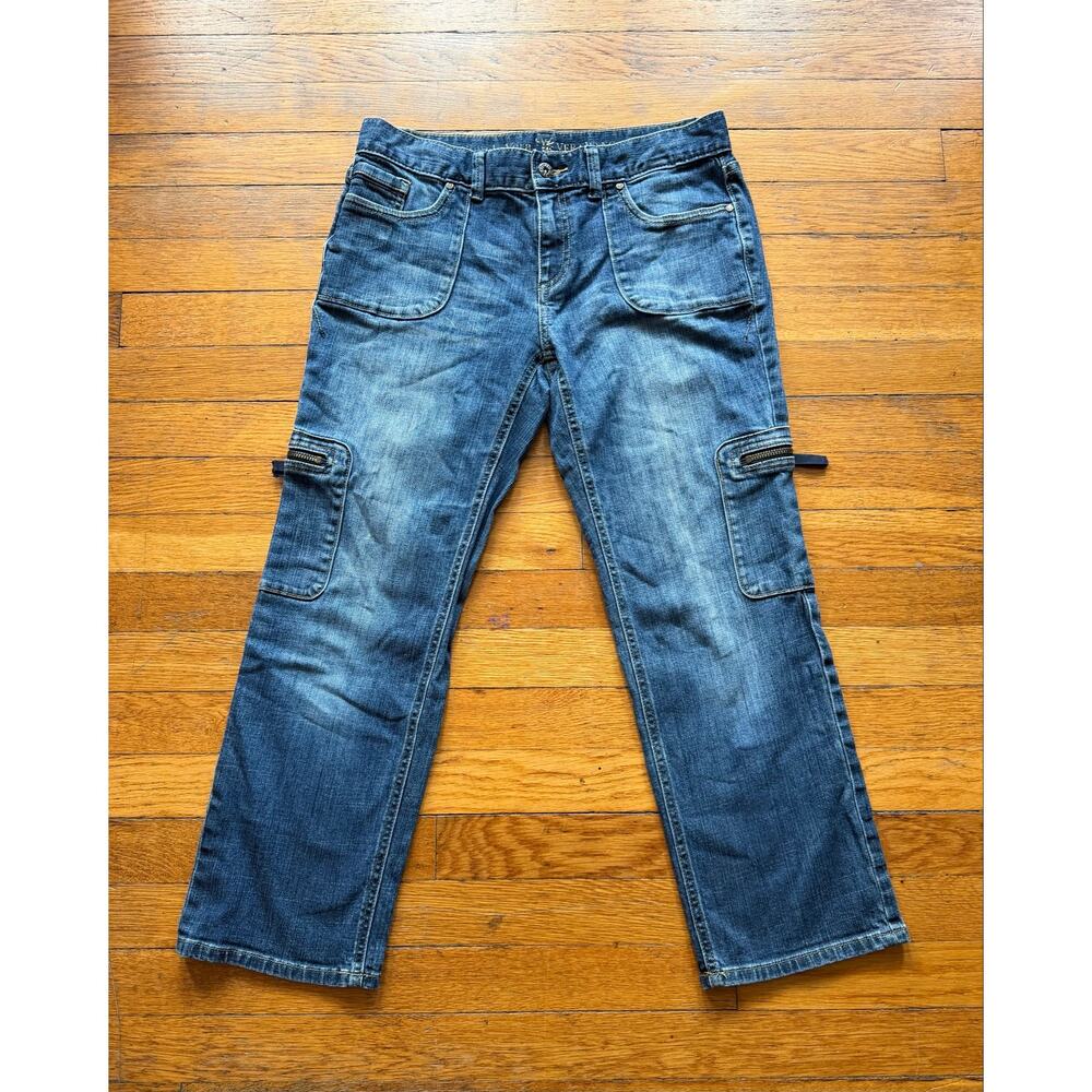 SIMPLY VERA by Vera Wang Cropped Cargo Jeans sz 8P